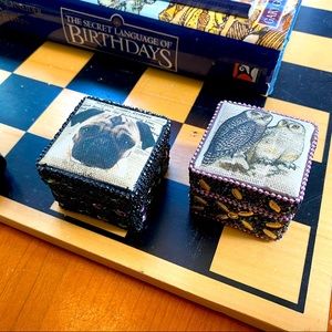 Beaded trinket/ring boxes